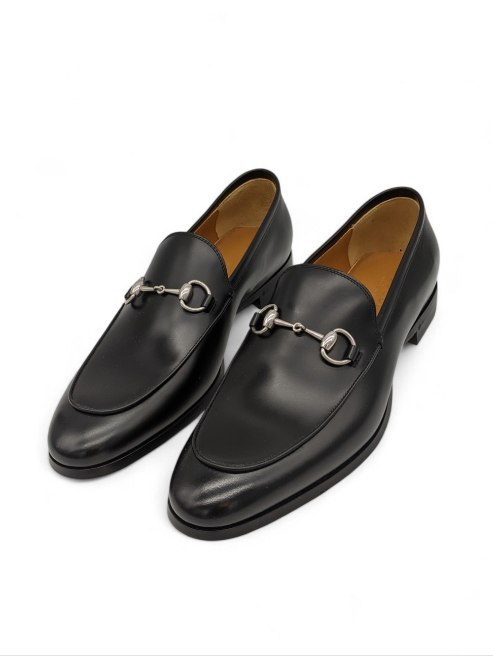 Gucci Mens Silver Horsebit Loafers Size 10.5 Us (10 Gucci) New With Box